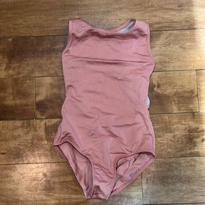 Dusty rose Mariia leotard size child’s large.